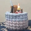 سبد تریکو بافی دایره ای مدل گندم 2 تایی 4